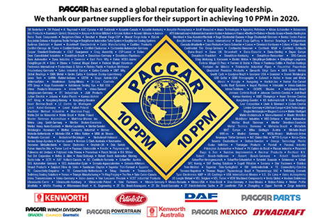 PACCAR объявляет победителей конкурса 10 PPM