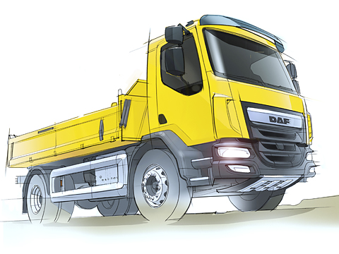 DAF LF Construction — Глазами художника